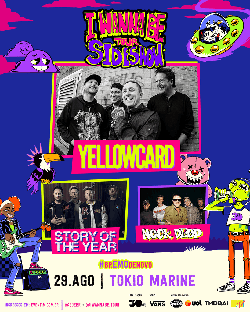 YELLOWCARD, STORY OF THE YEAR E NECK DEEP